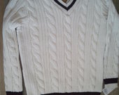 Baltas vyriškas megztinis