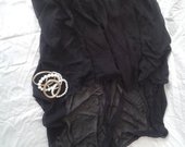 Naujas juodas asimetriškas sijonas