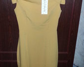 Elegantiška gelsvos spalvos suknelė