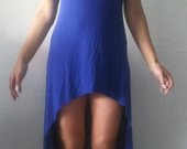 Mėlyna trikotažinė suknelė