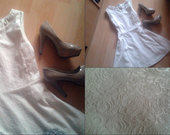 Balta tobula suknele