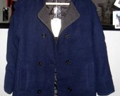 Stilingas tamsiai mėlynas paltas