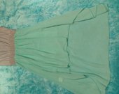 Aqua spalvos suknele
