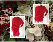 raudona suknelė tunika palaidinė