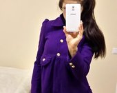 Violetinis vilnos paltukas