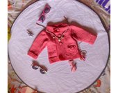 Rožinis mažosios damutės paltas by Mazge