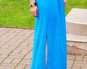 Mėlyna vasariška suknelė