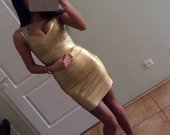 Nauja Herve Leger auksinė suknelė!!!