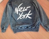 Pilkas džempas New York