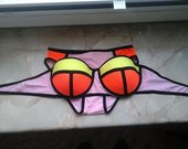 Rožinis maudymosi kostiumėlis triangl vs