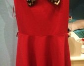 Raudona Peplum suknele