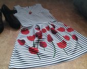 Suknelė su tulpėmis