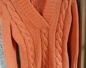 Oranžinis megztukas su gobtuvu - Super sweater