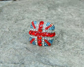 Žiedas su D.Britanijos vėliava