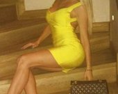 HL yellow sexy dress