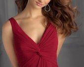 Forever Chiffon Red Bridesmaid Dress