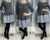 Barchatinė stilinga suknelė "Grey"