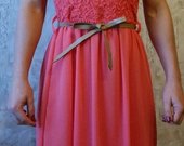 Koralinės spalvos S/M suknelė