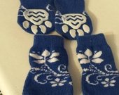 Mėlynos kojinytės šuniukui