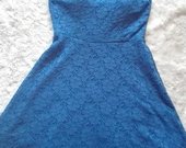 Mėlyna gifiūrinė suknelė