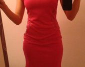 Raudona Ema Moda prancuzija suknelė