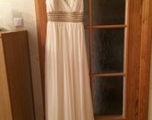 Balta, vakarinė (vestuvinė) suknelė