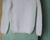 Baltas megztinukas
