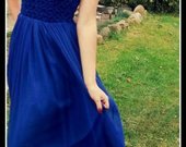 Mėlyna suknelė, dėvėta viena karta