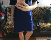 Klasikine mėlyna suknele