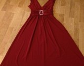 Prabangi sodrios raudonos spalvos suknelė