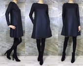 Stilinga suknelė „Black leather Paule“