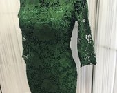 Žalia neriniuota suknele