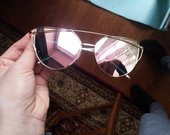 Stilingi veidrodiniai rose akiniai