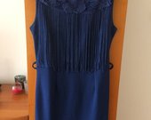 Mėlyna suknelė su kutais