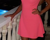 Ryskiai rozine trumpa vasariska suknele