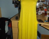 ilga geltona suknelė