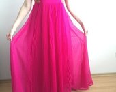 S dydis rožinė ilga suknelė