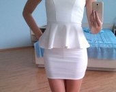 Nauja balta trumputė suknelė