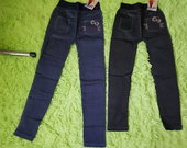 134-140cm,Naujos 2vnt.džinsų imitac.timpos
