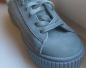 Mėlyni sneakers stiliaus batai