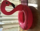 Pripučiamas plaukimo ratas - flamingas
