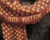 Louis Vuitton rudas šilkinis šalikas