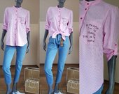 universalus dryžuoti rožiniai marškiniai