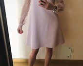 Rozine pasteline rausva suknele