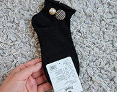 Naujos juodos kojinės su sagutėm