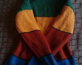 šiltas rudeninis spalvotas megztinis