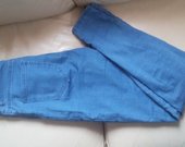 Mėlyni skiny džinsai 