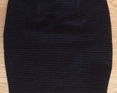 Juodas aptemptas Bershka sijonas su užtrauktukais