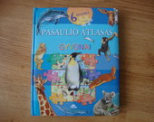 Pasaulio atlasas - gyvūnai - dėlionių knyga