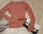 Rožinis "stradivarius" megztinis